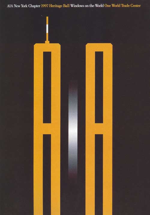 American Institue of Architects Poster for Heritage Ball, 1997