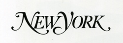 Redeveloped Logo type for New York Magazinem 1994